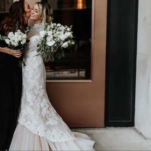 Beautiful jeweled Wedding Dress